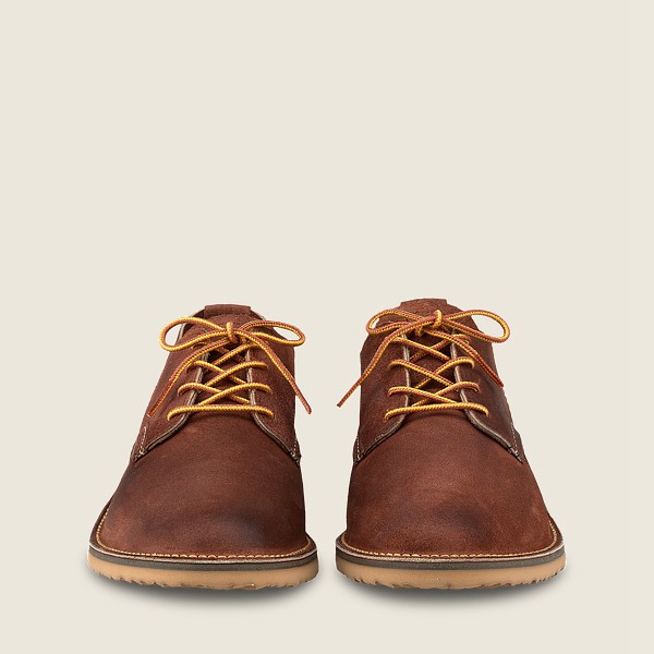 Red Wing Mens Weekender - Muleskinner Leather - Oxford Brown - 4693UCZSB